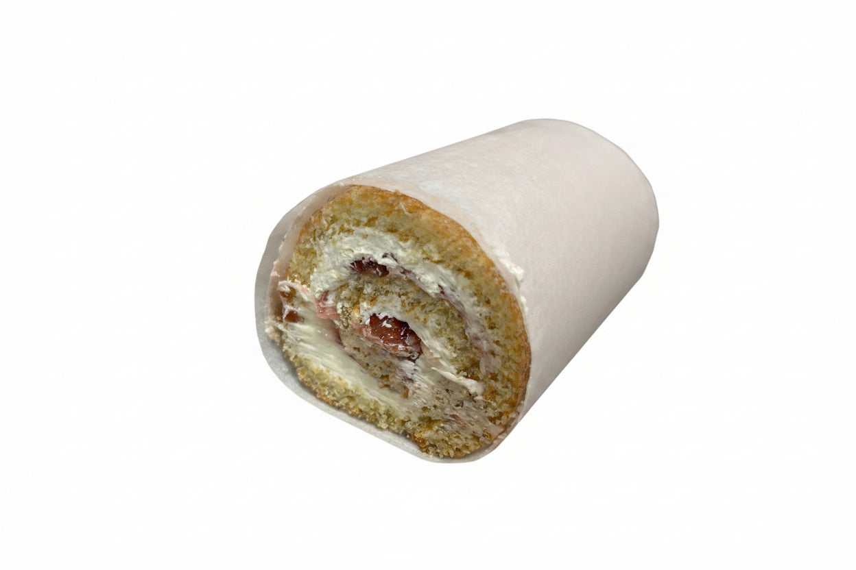 Rulltårta Hallon 300g — Klassisk Rulltårta med Grädde & Hallon