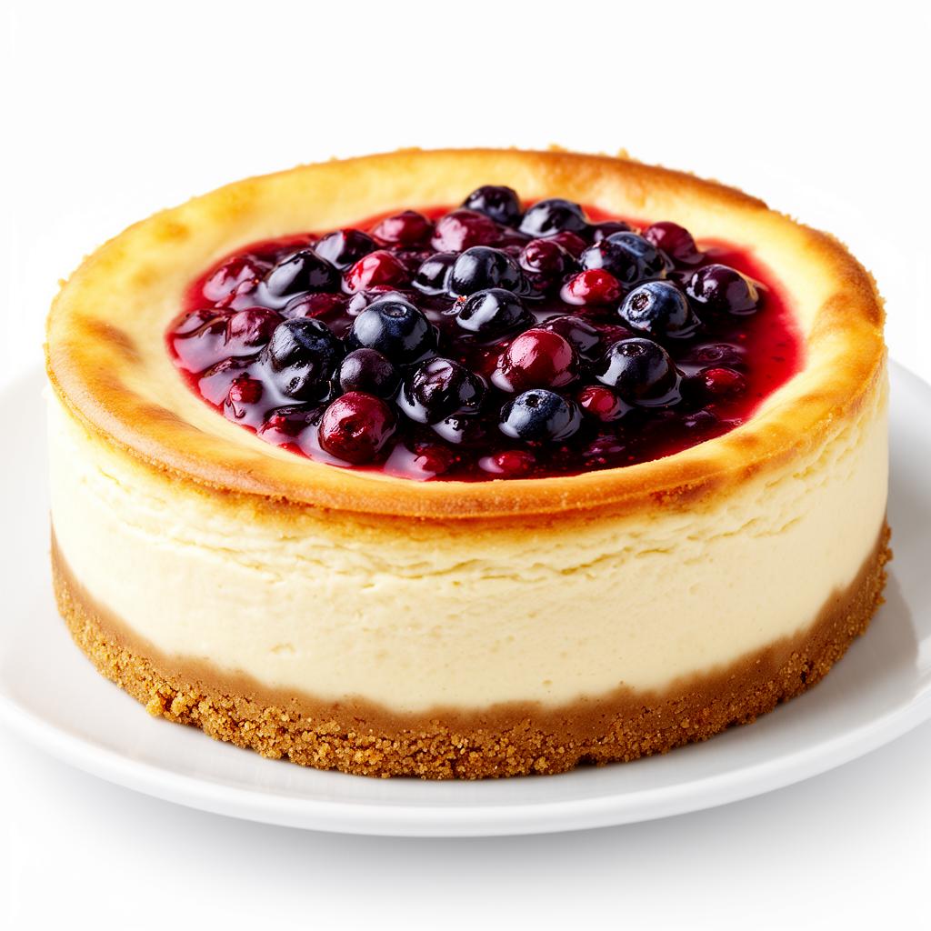 Cheesecake med bärkompott