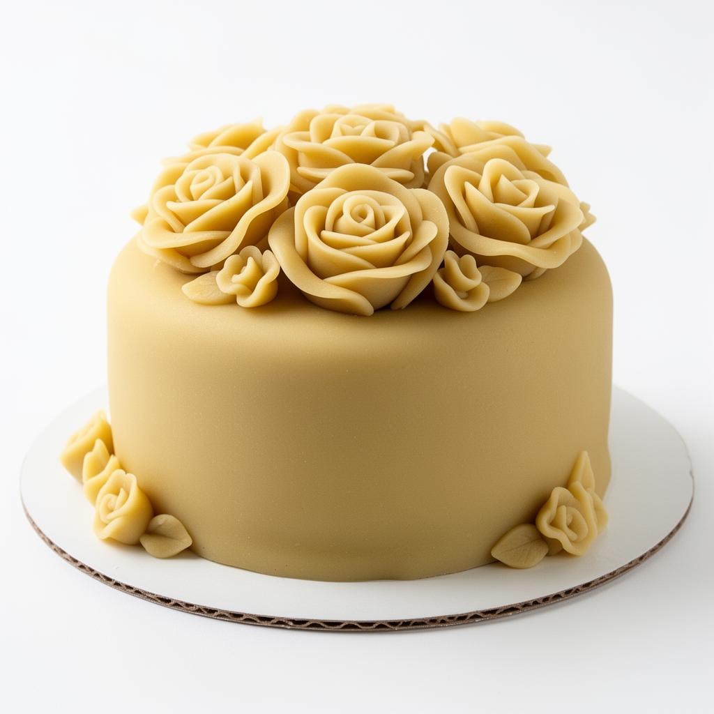 Marsipantårta med marsipanrosor