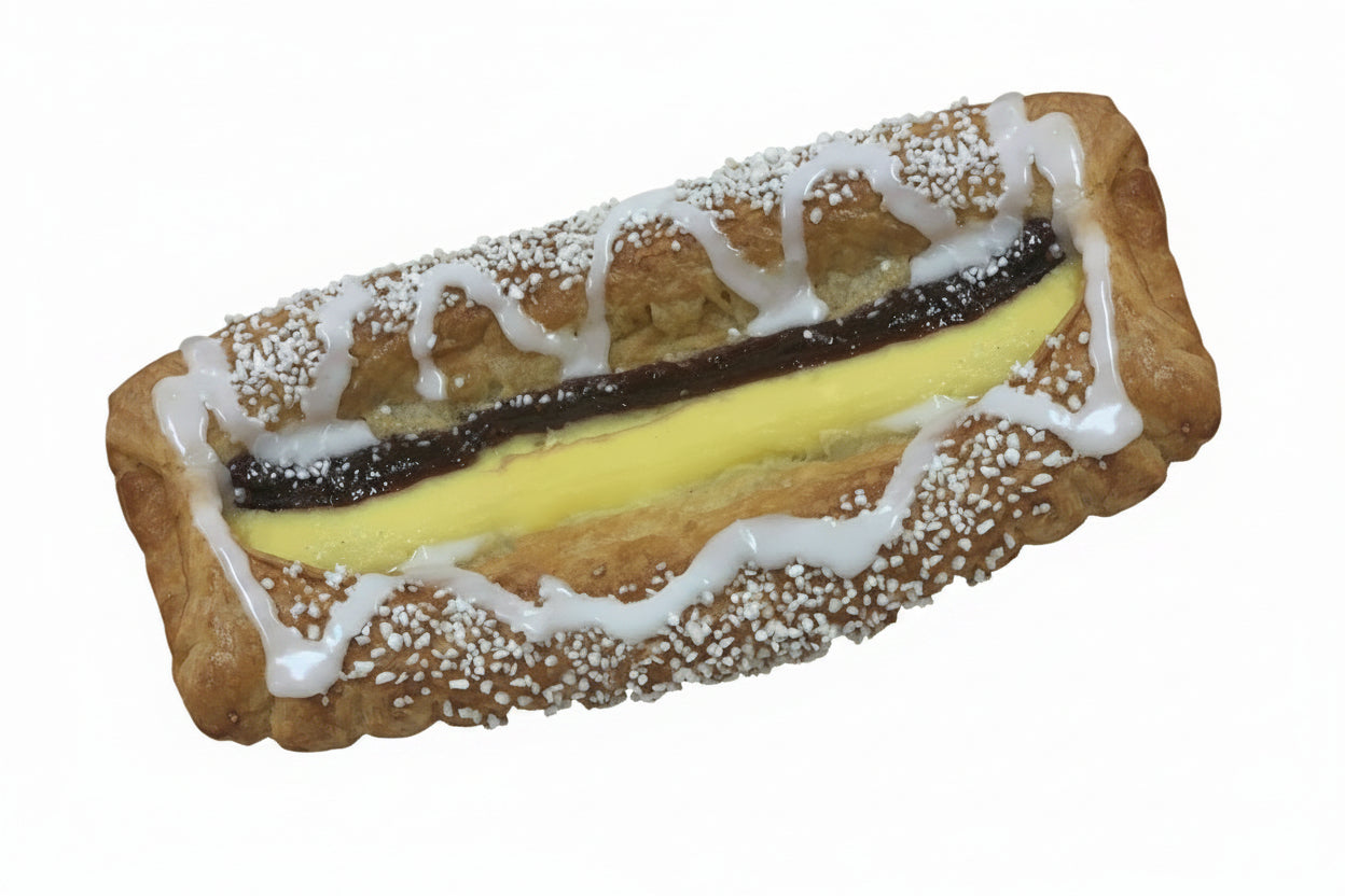 Chokladlängd 350g — Flätad Längd med Choklad, Vaniljkräm & Pärlsocker
